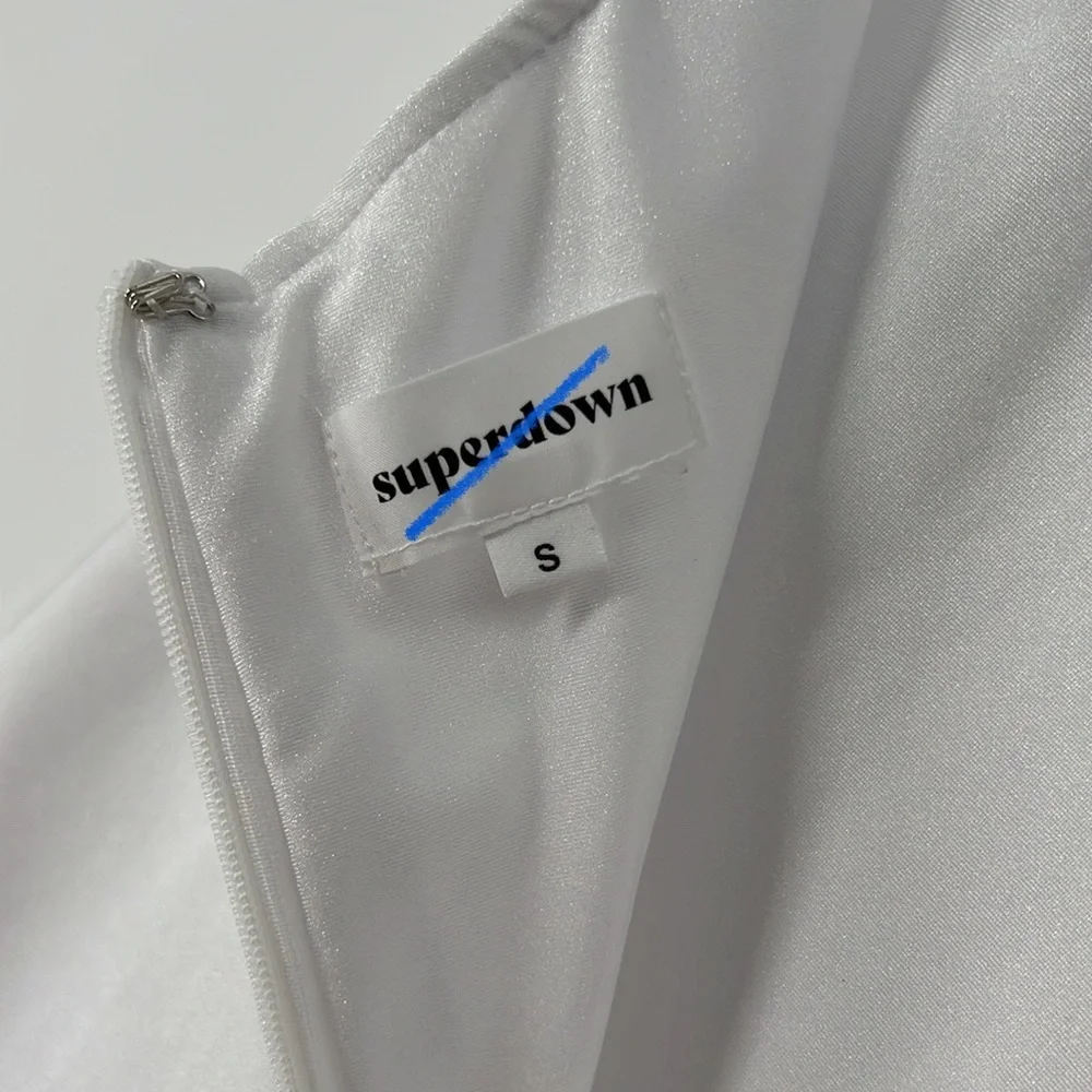 superdown Kiki Strappy Mini Dress in White - Picture 11 of 11